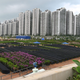 This file photos from April 22, 2019 shows the high-rise apartments in the Forest City housing project in Malaysia’s southern state of Johor Baru.